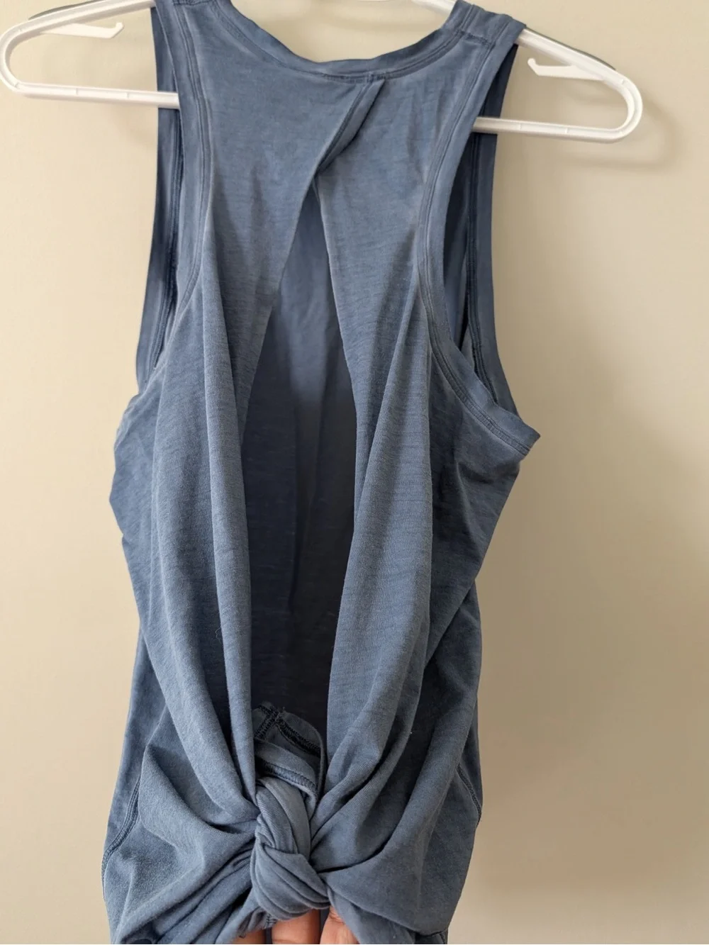 lululemon athletica sleeveless tank in slate gray-blue